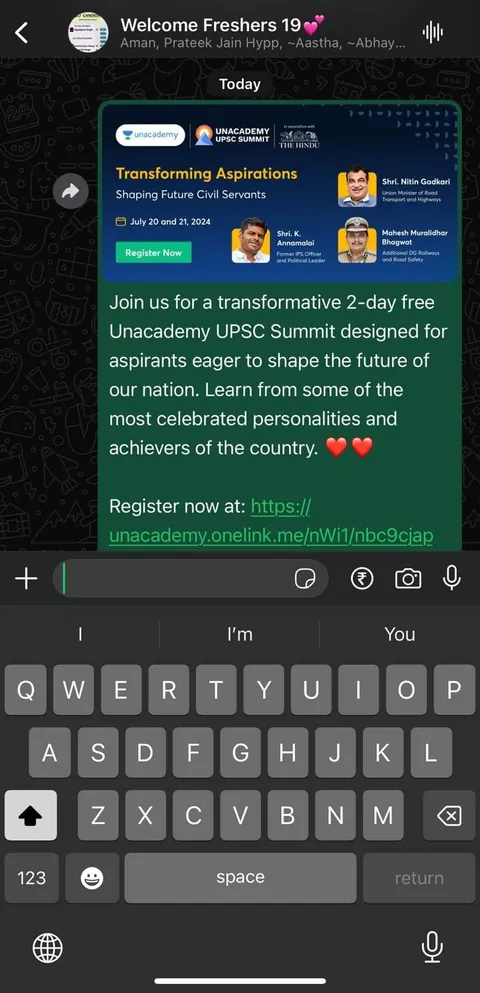 Unacademy campaign by Youthfluence